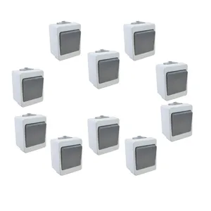کلید تک پل صنعتی  پارت الکتریک مدل P-B-10 بسته 10 عددی 