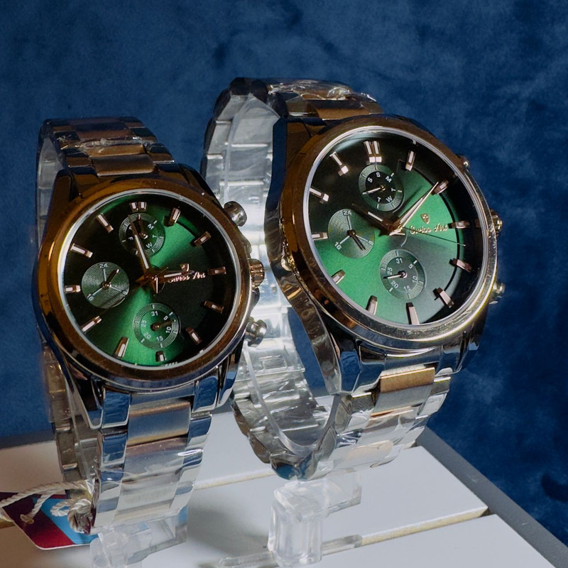 ست ساعت مچی عقربهای زنانه و مردانه سوئیس آرت مدل 620150-151-12