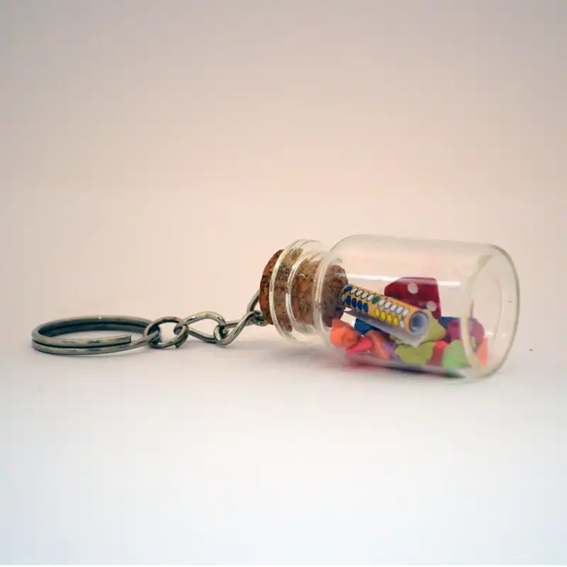 جاکلیدی مدل شیشه ای منچ و مارپله مجموعه دو عددی