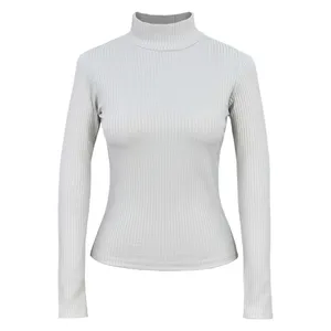 بلوز آستین بلند یقه اسکی زنانه دل آویز مدل H421