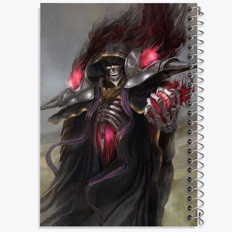 دفتر مشق 50 برگ خندالو مدل اینز ساما انیمه اورلرد Overlord کد 18323