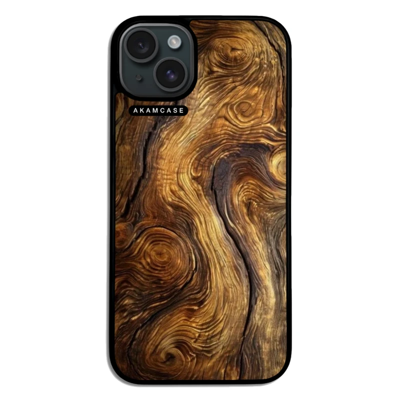 کاور آکام مدل AMC-WA15PLUS-WOOD-26 مناسب برای گوشی موبایل اپل iPhone 15 Plus