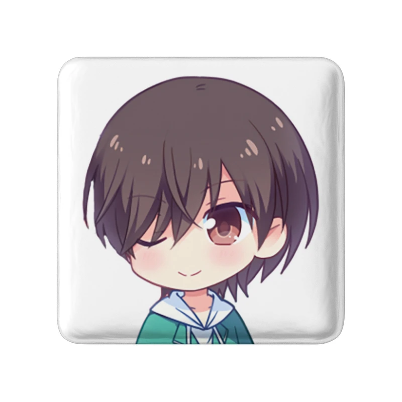 پیکسل خندالو طرح توموری و یو انیمه شارلوت مدل مربعی کد 32095