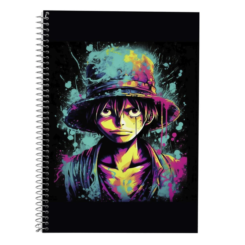 دفتر زبان 50 برگ مدوپد مدل سه خط طرح وان پیس One Piece کد DF10777