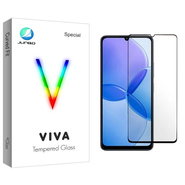 محافظ صفحه نمایش شیشه ای جانبو مدل Viva مناسب برای گوشی موبایل شیائومی Redmi 13R