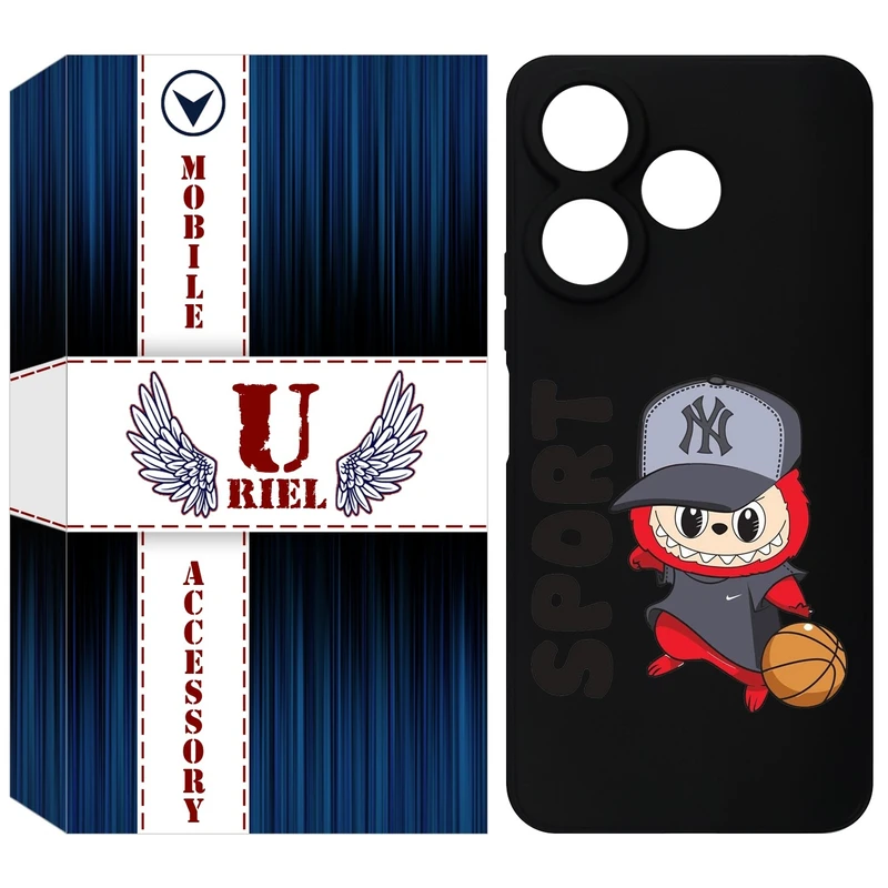 کاور یوریل قاب مدل KSH کد 148 طرح عروسک لبوبو مناسب برای گوشی موبایل شیائومی Redmi 13x / 13 4G / Poco M6 4G