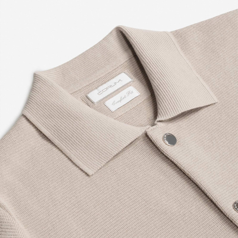 ژاکت مردانه کروم مدل دکمه پرچی knit