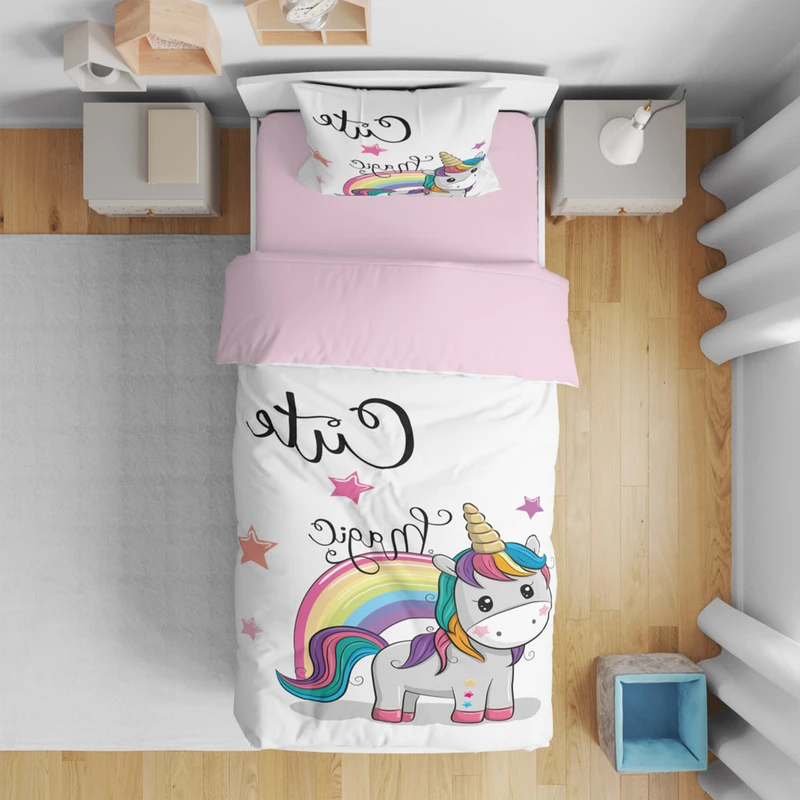 سرویس روتختی مدل اسب تکشاخ 4415 یک نفره 5 تکه