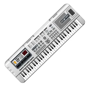 بازی آموزشی کیبورد مدل ام کیو طرح میکروفن دار USB و 61 کلیدی کد 812 