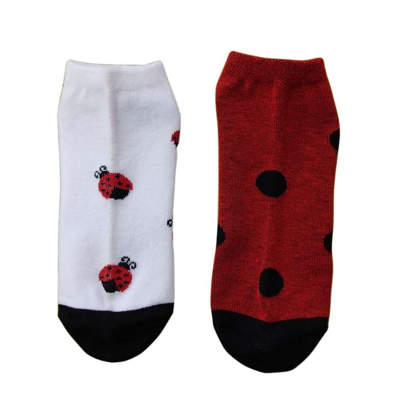 جوراب دخترانه مدل تا به تا کفشدوزک کد 01