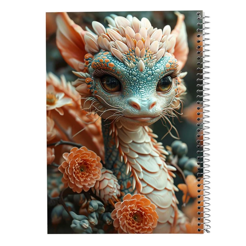 دفتر شطرنجی 50 برگ مدوپد طرح اژدها کد DF16800