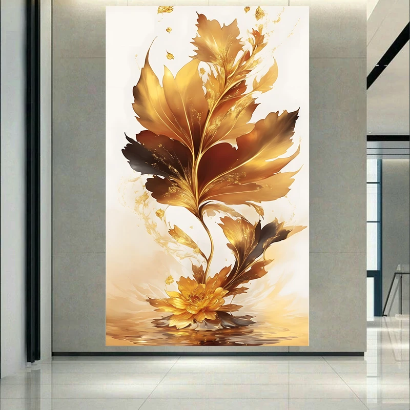  تابلو بوم طرح مخمل مدرن مدل برگ کد AR302459