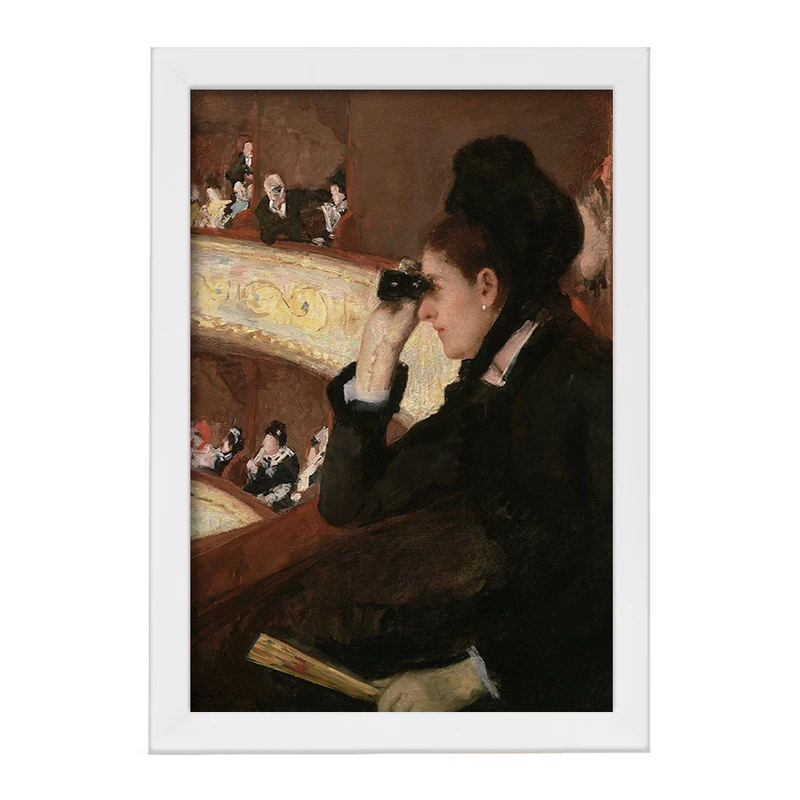 تابلو خندالو مدل نقاشی در جایگاه اثر مری کاسات کد F12158