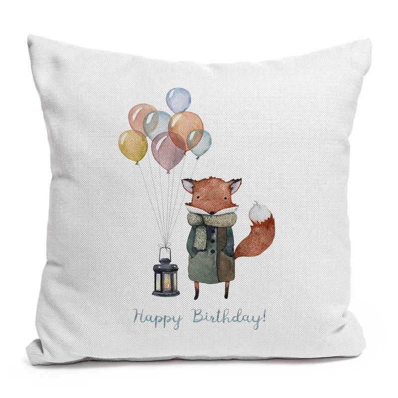 کاور کوسن کارنیلا طرح روباه و بادکنک ها مدل knc140