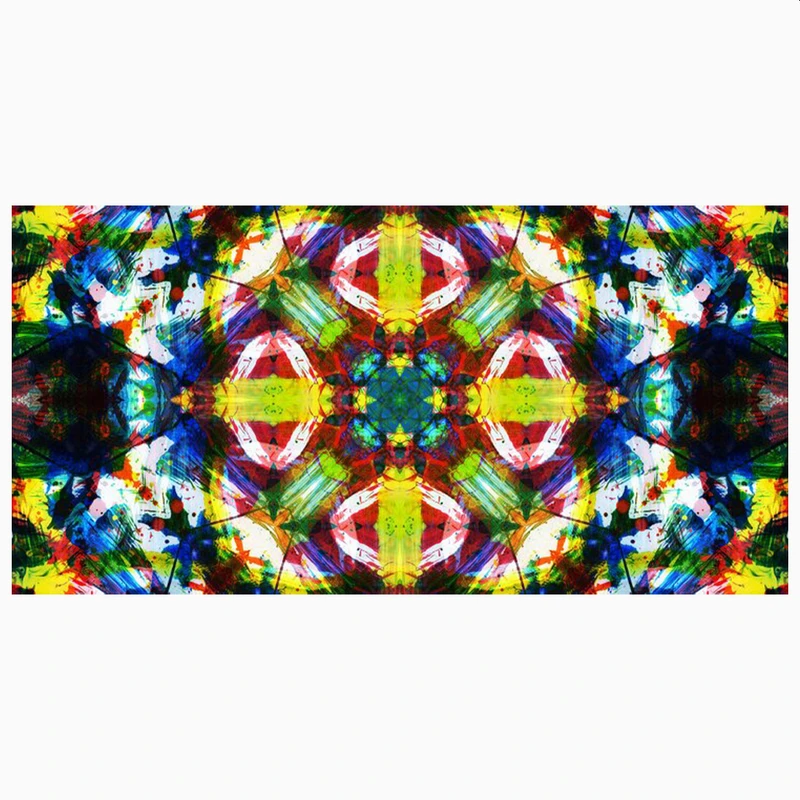 فرش پارچه‌ای مدل فرشینه طرح انتزاعی هنری کد AR3059061