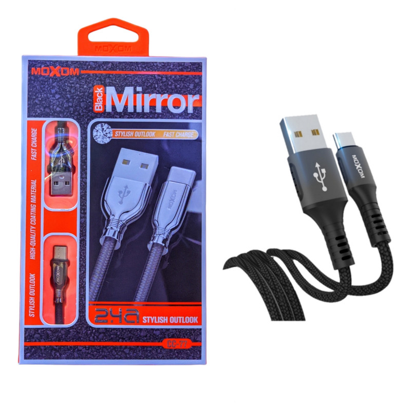 کابل تبدیل USB به USB-C موکسوم مدل CC-77 طول 1 متر