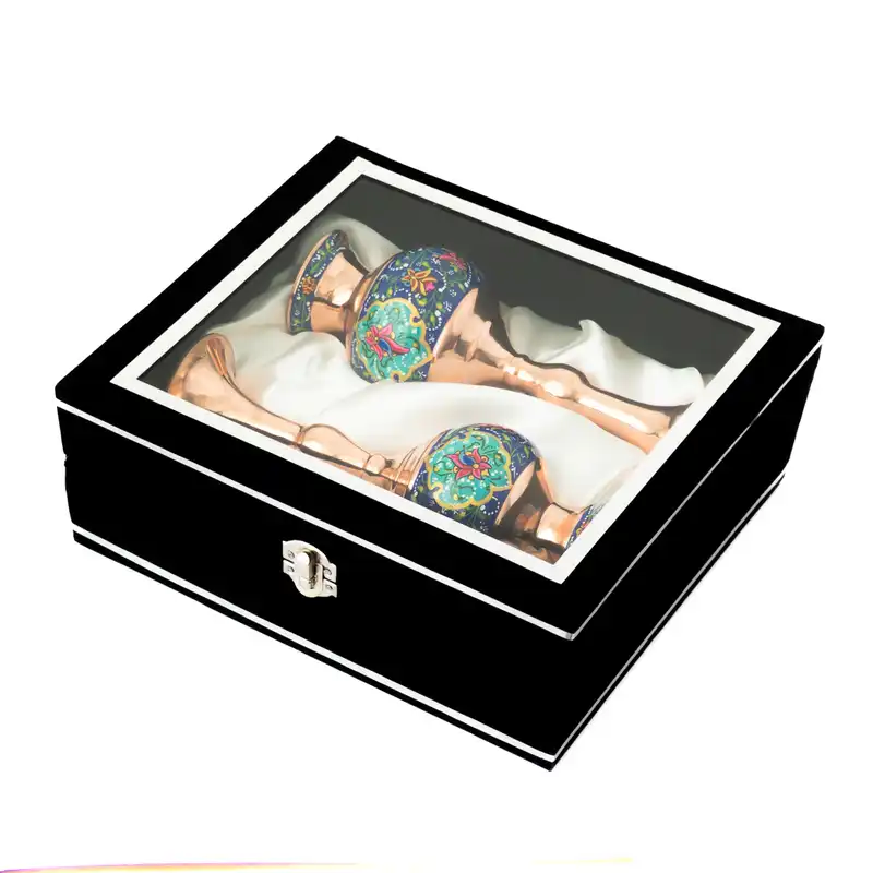 گلدان مسی طرح مس و پرداز مدل JPS02 بسته دو عددی