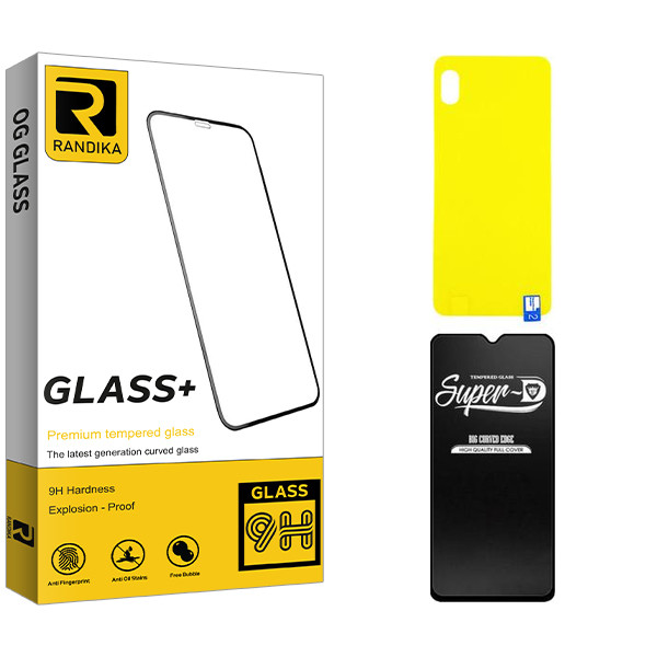 محافظ صفحه نمایش  راندیکا مدل Super-D مناسب برای گوشی موبایل سامسونگ GALAXY A10  به همراه محافظ پشت گوشی