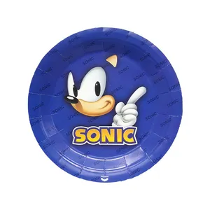 پیش دستی یکبار مصرف مدل سونیک گرد کد SonicPlate3 مجموعه 10 عددی