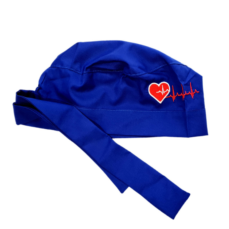 کلاه جراحی طرح نوار قلب