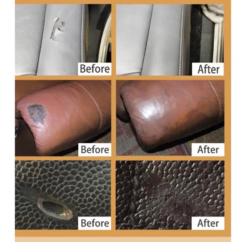 رنگ چرم کالرین مدل LEATHER C رنگ زرد