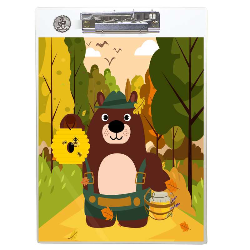 تخته شاسی طه چوب مدل Selling honey bears01 سایز A4