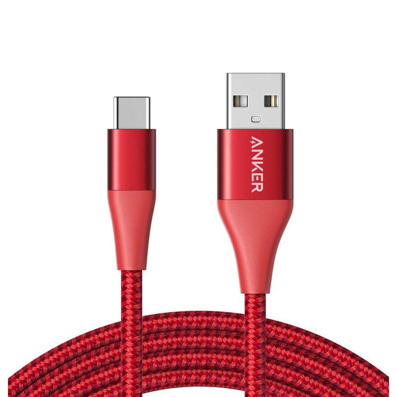 کابل تبدیل USB به USB-C انکر مدل A8463 PowerLine Plus II طول 1.8 متر