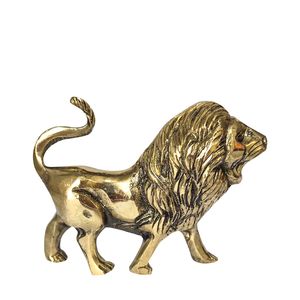 دکوری برنجی مدل شیر کد11256