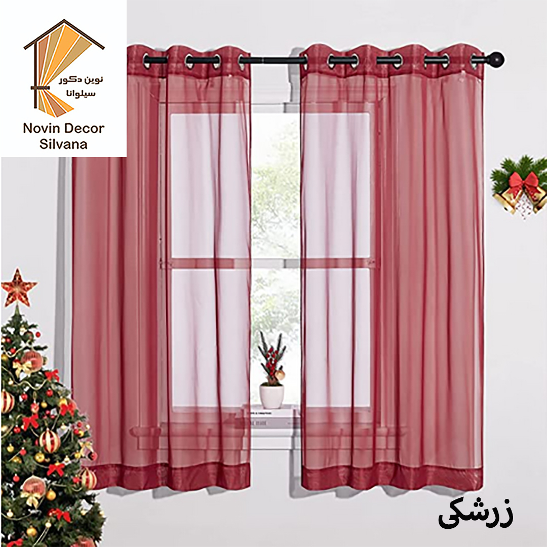 پرده نوین دکور سیلوانا مدل حریر 18 سایز 180 × 140 سانتی متر