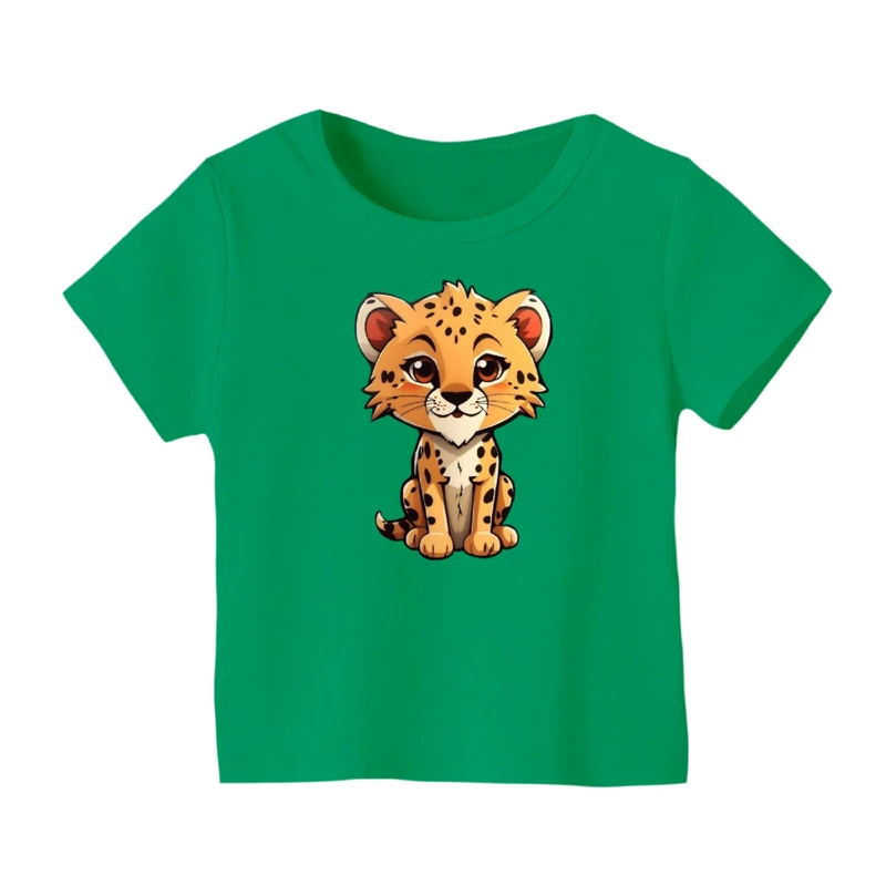 تی شرت آستین کوتاه بچگانه مدل پلنگ