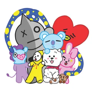 استند تولد طرح بی تی اس BT21 کد 73