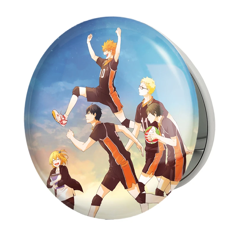 آینه جیبی خندالو طرح تیم کاراسونو انیمه آبشار سرنوشت هایکیو کاگیاما مدل تاشو کد 11198 