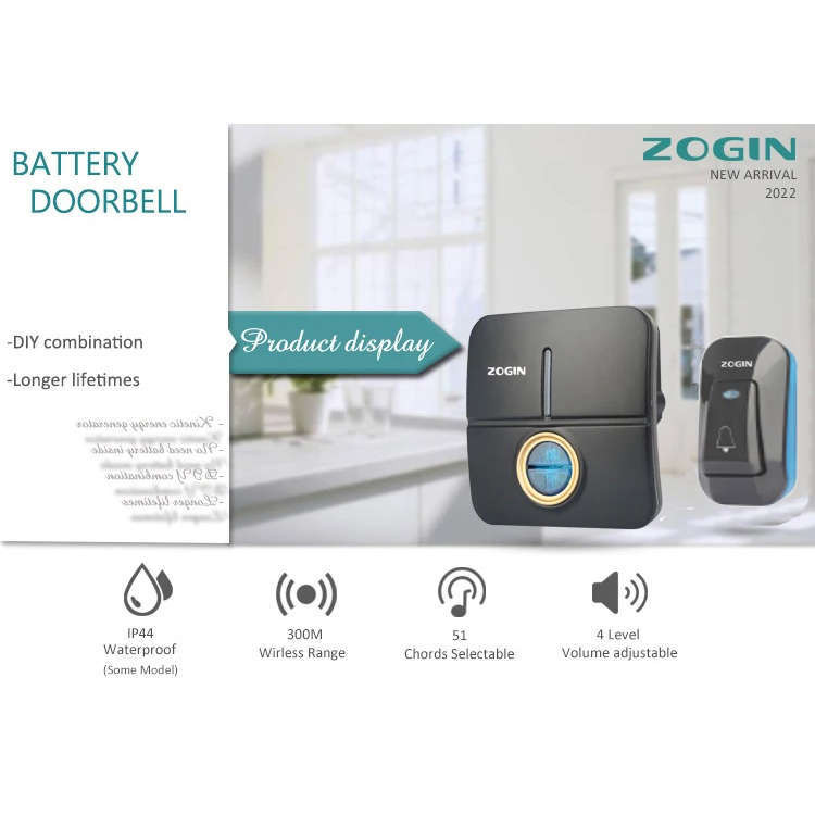 زنگ بی سیم زوگین مدل B1-19