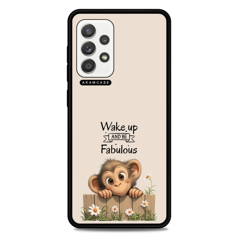 کاور آکام مدل AMC-WSGA52-ANIMALS QOUTES-26 مناسب برای گوشی موبایل سامسونگ Galaxy A52