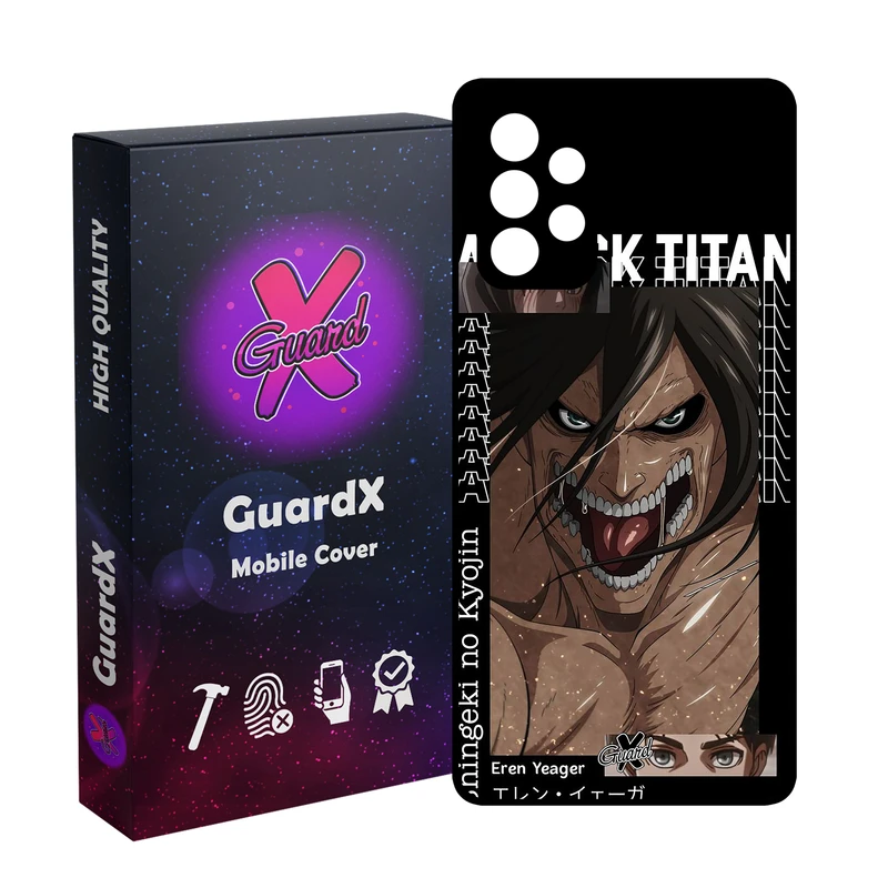 کاور گارد ایکس طرح Attack On Titan Anime انیمه مدل Glass10543 مناسب برای گوشی موبایل سامسونگ Galaxy A32 4G