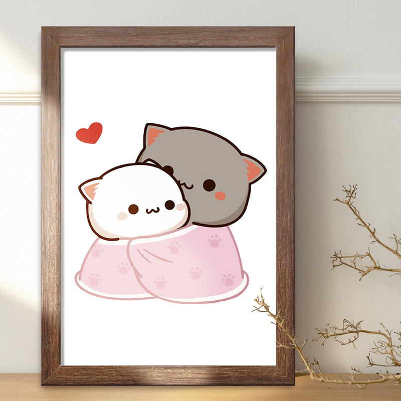 تابلو خندالو طرح گربه های بامزه کد 22026 تابلو خندالو طرح گربه های بامزه کد 22026