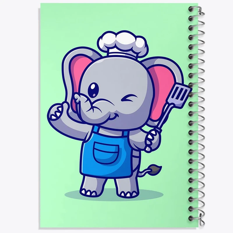 دفتر مشق 50 برگ خندالو مدل فیل کوچولو کد 29486