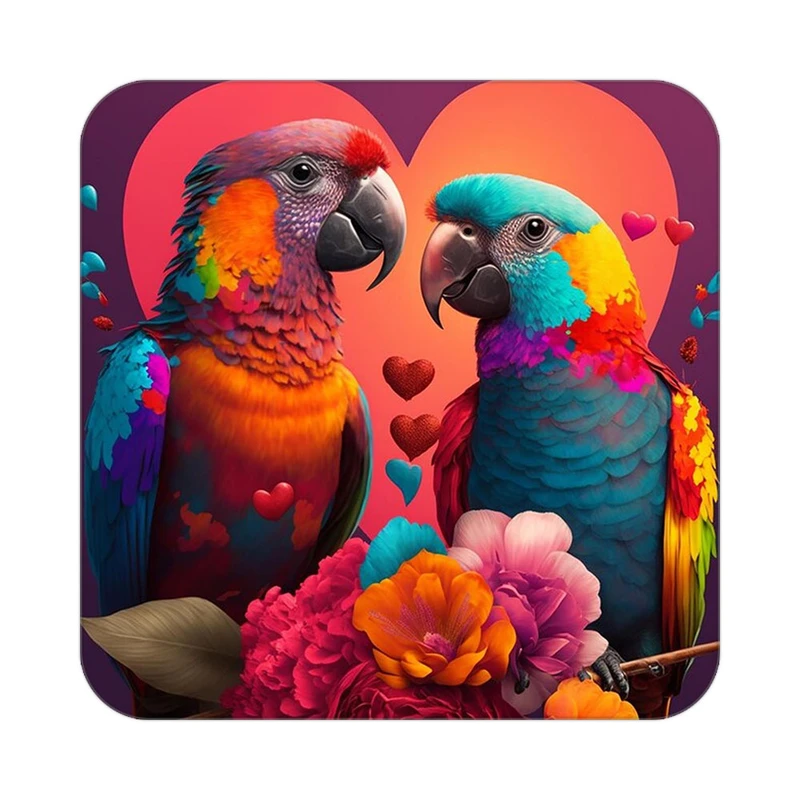 زیر لیوانی کاکتی طرح حیوانات رنگی مدل mp25449