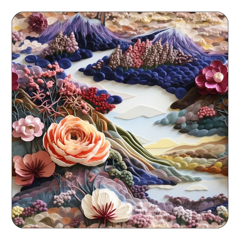 مگنت کاکتی طرح نقاشی رنگ روغن مدل mp73441