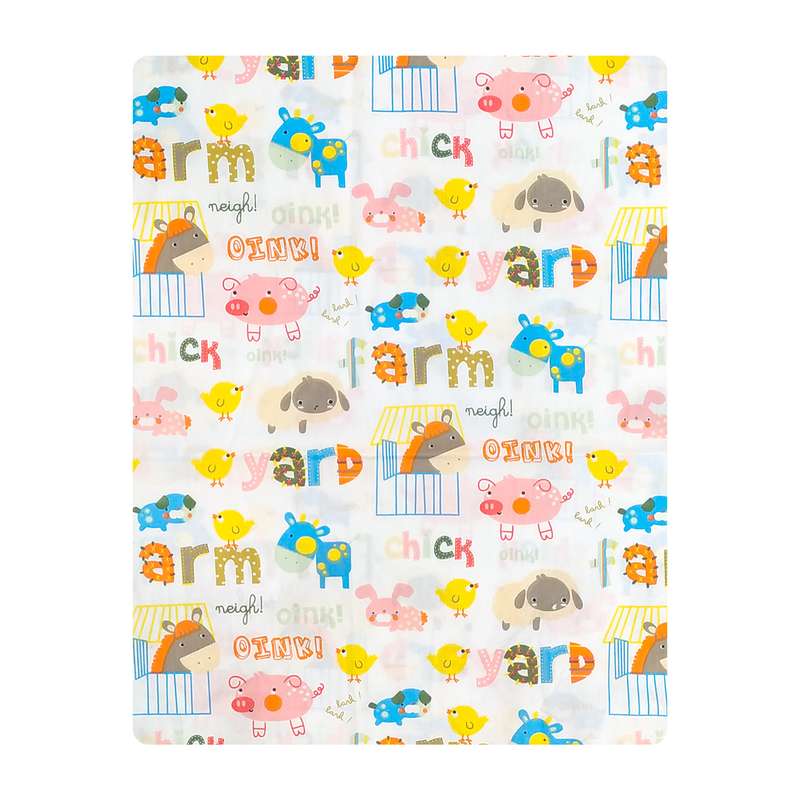 ملحفه کودک آدنو مدل Zoo کد FI13 سایز 100x150 سانتی متر