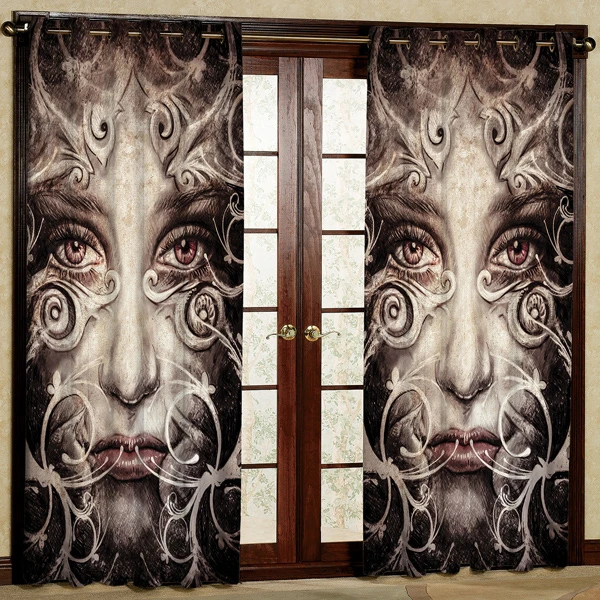 پرده مدل مخمل پانچی کد 6835 سایز 280x140 سانتی متر