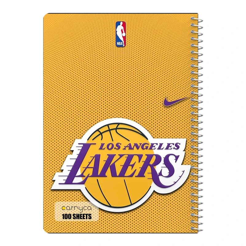 دفتر مشق 100 برگ سیمی کارنیکا طرح لیکرز Lakers کد 88927