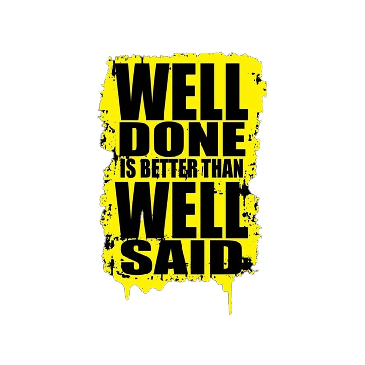 استیکر پارچه و لباس پاد آفرین مدل جمله انگلیسی کد 4035