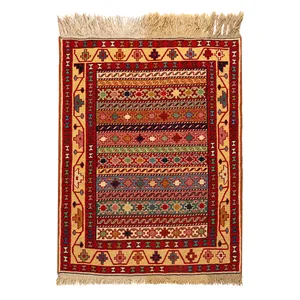 گلیم دستبافت نیم متری مدل ورنی کد 9912118
