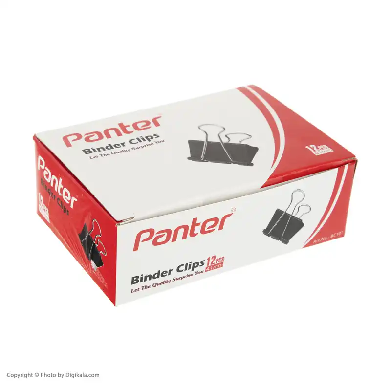 گیره کاغذ پنتر سایز 41 میلی متر بسته 12 عددی