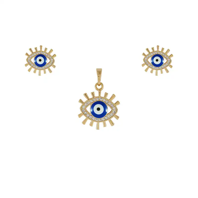 نیم ست زنانه ژوپینگ مدل چشم نظر کد 1431