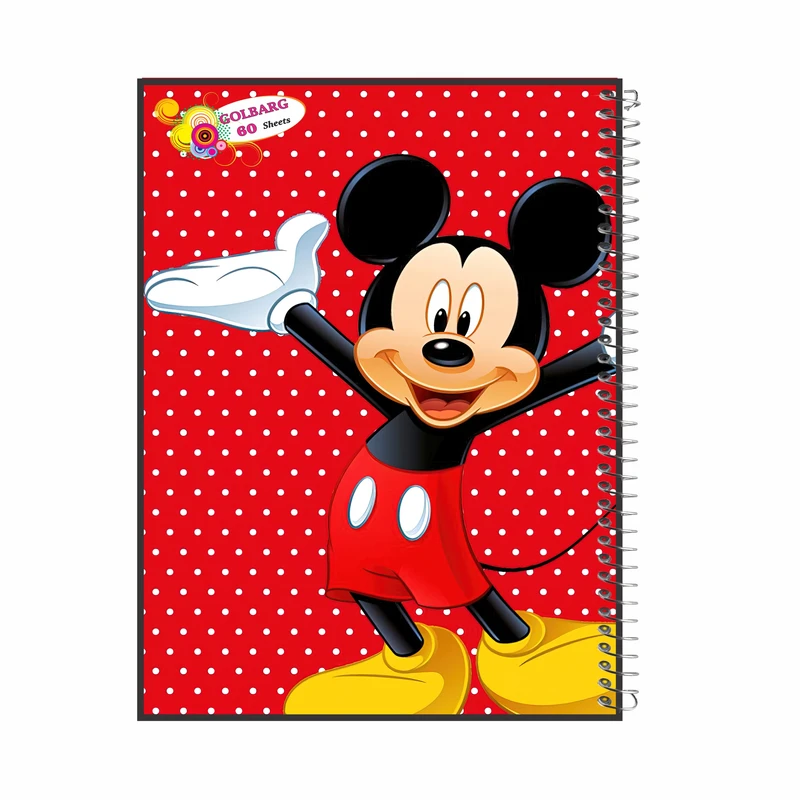 دفتر مشق 60 برگ گلبرگ طرح  میکی موس کد 489