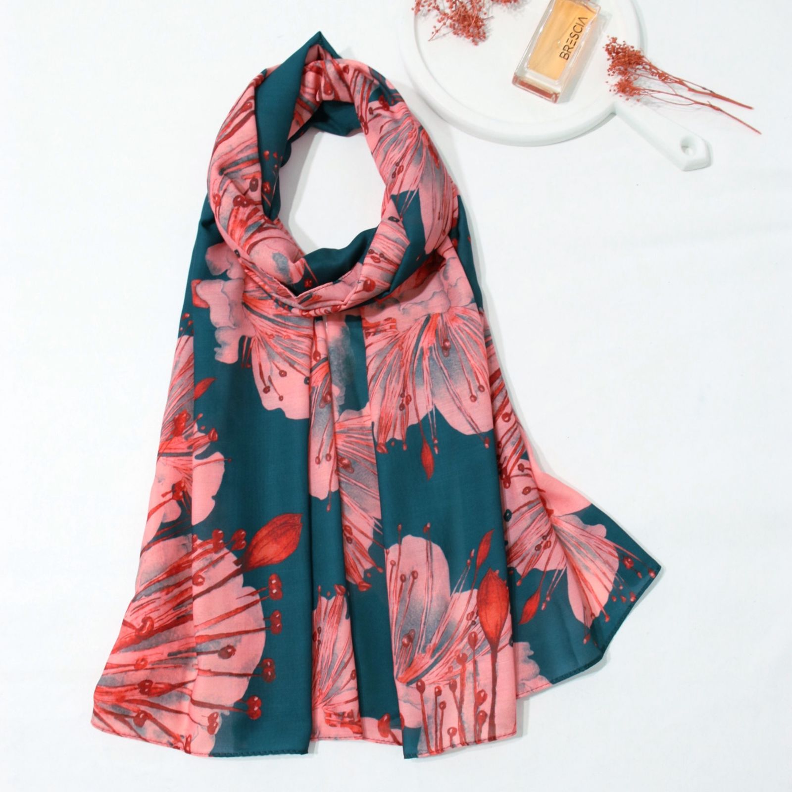 شال زنانه مدل نخی خنک گلدن کد ana-3052 -  - 12