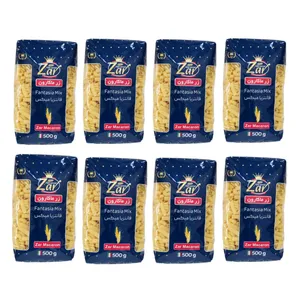 ماکارونی فرمی فانتزیا میکس زرماکارون - 500 گرم بسته 8 عددی