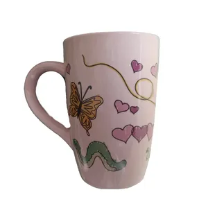 ماگ مدل پروانه و کرم ابریشم